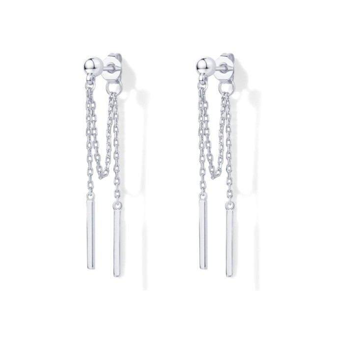 2025 Round Bead Pendant Chain Earrings Fashionable and Elegant Pendant Chain Earrings Simple and Convenient Women's S...