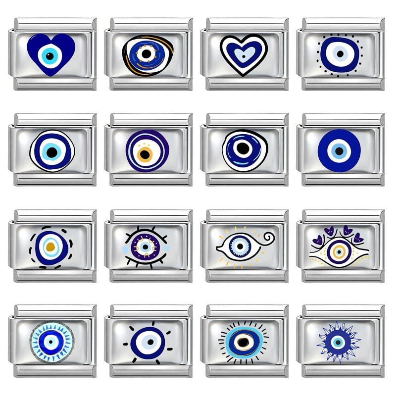 Italian Modular Colorful Element Blue Eye DIY Creative Multifunctional Italian Interlocking Modular Bracelet