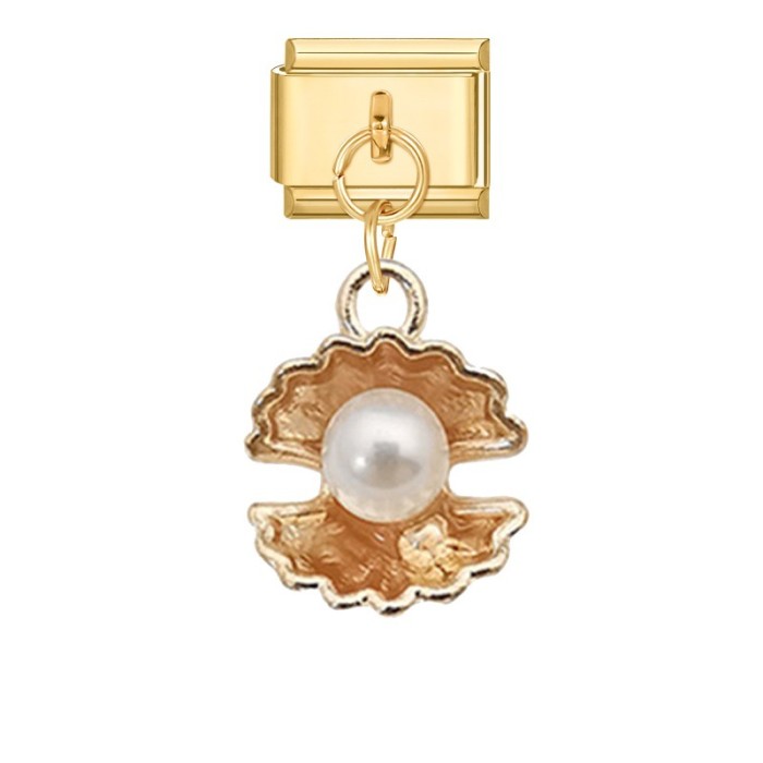 Cross-Border Charms DIY Ring Fashion Creative Retro Italian Module Bracelet Exquisite Pendant Accessories Jewelry