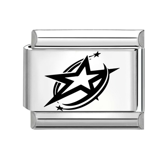 Cross-Border Charms Handmade Charm Module DIY Creative Black and White Personality Simple Module Craft Jewelry Accessories