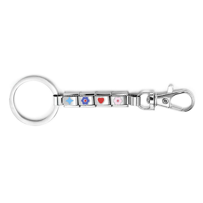 Italian Module Keychain Bracelet Vintage Creative Personality Fashion DIY Italian Module Finished Keychain