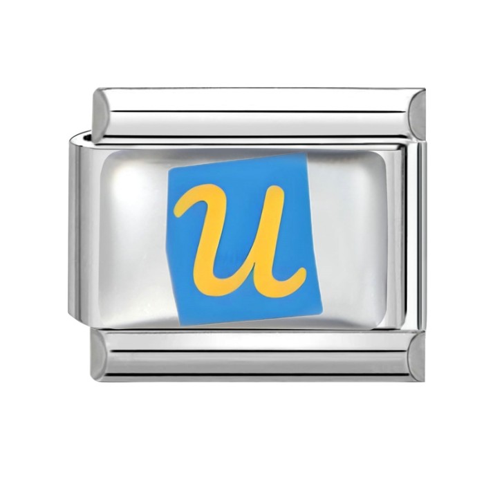 Cross-Border EU Charm Letter Series Multifunctional Italian Colorful Base Creative DIY Splicable Module Bracelet