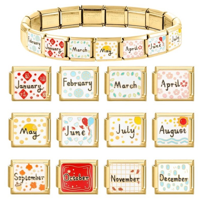 Cross-Border December Fresh Charm Module Multifunctional Vintage Exquisite DIY Interlocking Bracelet Jewelry Accessories