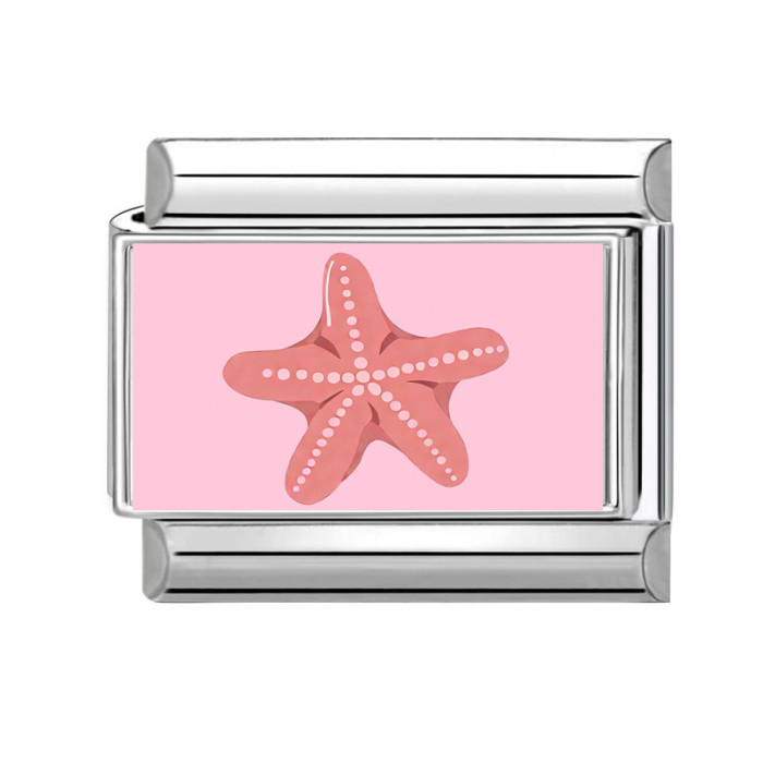 Cross-Border Ocean Elements DIY Multifunctional Pink Series Creative Simple Italian Splicable Module Bracelet
