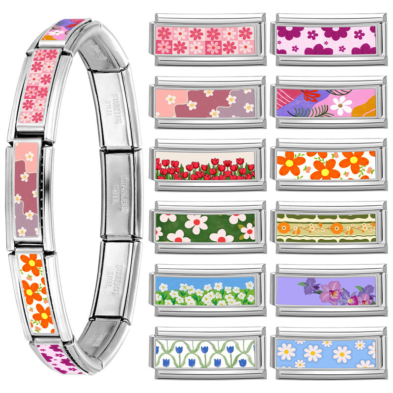 DIY Long Strip Cute Cartoon Style Module Splicable Sweet Multi-functional DIY fashion Creative Bracelet Jewelry Accessories