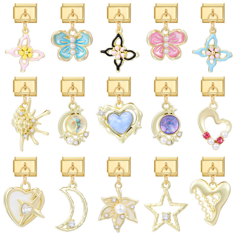 Cross-Border Charms Creative Retro Module Gold DIY Multi-Functional Splicable Pendant Style Jewelry Accessories Bracelet