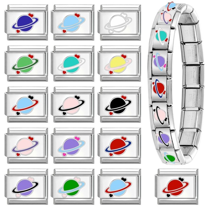 Cross-Border Simple Planet Style Module DIY Retro Creative Italian Multifunctional Splicable Jewelry Accessories Bracelet