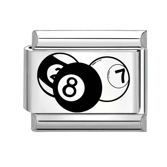 Cross-Border Charms Handmade Charm Module DIY Creative Black and White Personality Simple Module Craft Jewelry Accessories