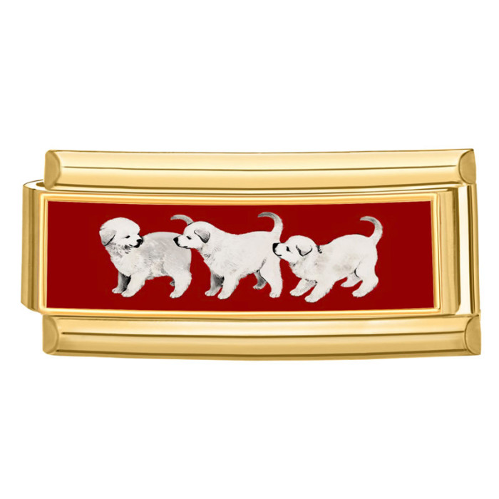 Red Series Charm DIY Creative Long Strip Cute Cartoon Style Multifunctional Italian Splicable Module Bracelet