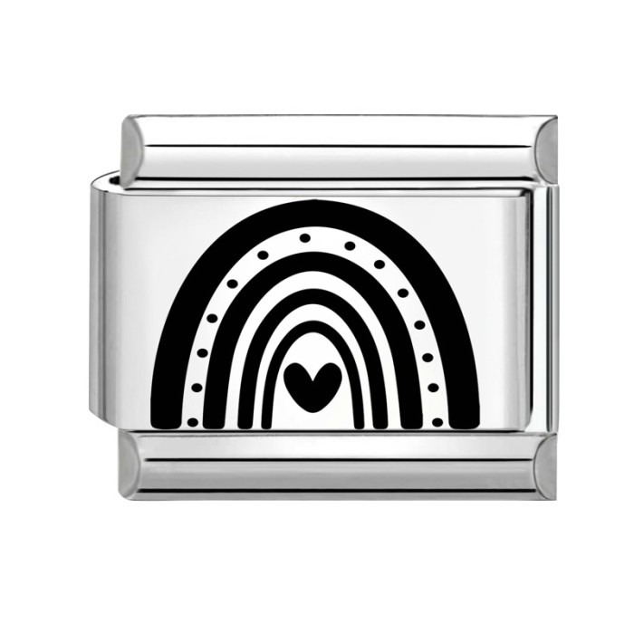 Cross-Border Charms Handmade Charm Module DIY Creative Black and White Personality Simple Module Craft Jewelry Accessories