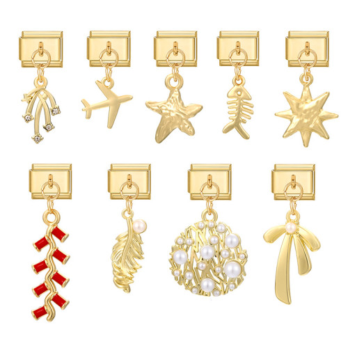 Cross-Border Charms Fashion DIY Exquisite Italian Creative Pendant Module Bracelet Necklace Ring Accessories Jewelry