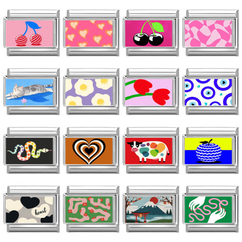 Cross-Border EU Pattern Multifunctional Italian Colorful Creative DIY Splicable Module Bracelet Jewelry