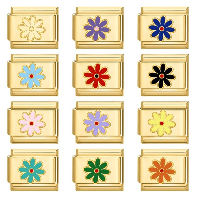 Cross-Border Colorful Petal Series Creative Italian Multifunctional Simple DIY Splicable Jewelry Accessories Bracelet
