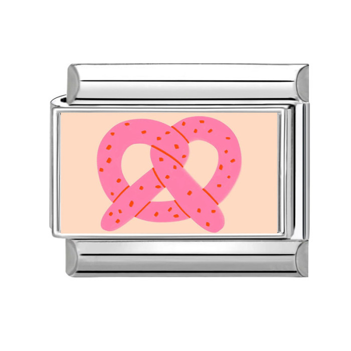 Module Pink Series Heart Letter Flower Element Multifunctional Italian Creative DIY Interlocking Bracelet