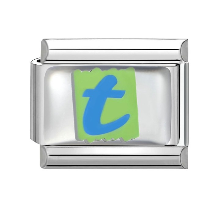 Cross-Border EU Charm Letter Series Multifunctional Italian Colorful Base Creative DIY Splicable Module Bracelet
