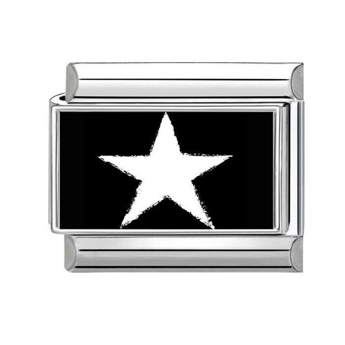 Stainless Steel Flower Eye Pentagram Element Multifunctional Italian Creative DIY Connectable Module Bracelet