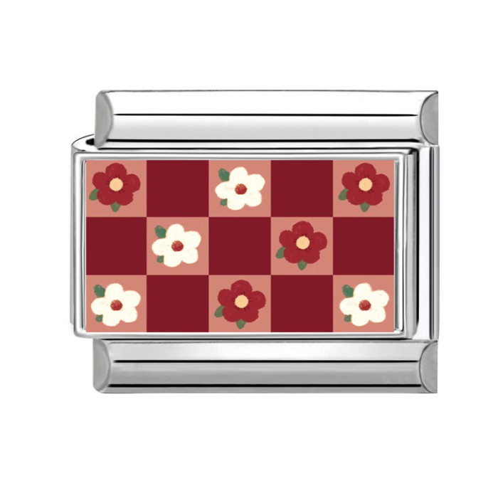 Stainless Steel Red Series Element DIY Multifunctional Creative Simple Italian Interlocking Module Bracelet