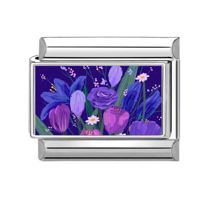 Flower Series DIY Cute Cartoon Style Multi-Functional Module Italian Creative Splicable Jewelry Accessories Bracelet