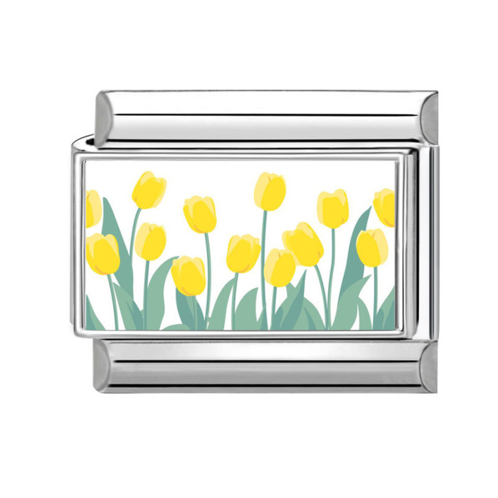 Flower Series DIY Cute Cartoon Style Multi-Functional Module Italian Creative Splicable Jewelry Accessories Bracelet