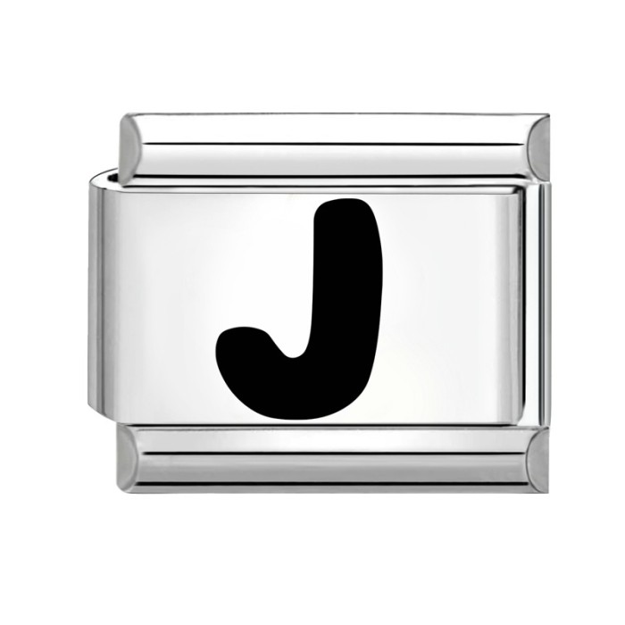 Steel Color Charms Module Fashion DIY Interlocking Bracelet Letter Style Creative Jewelry Multifunctional Exquisite Accessories