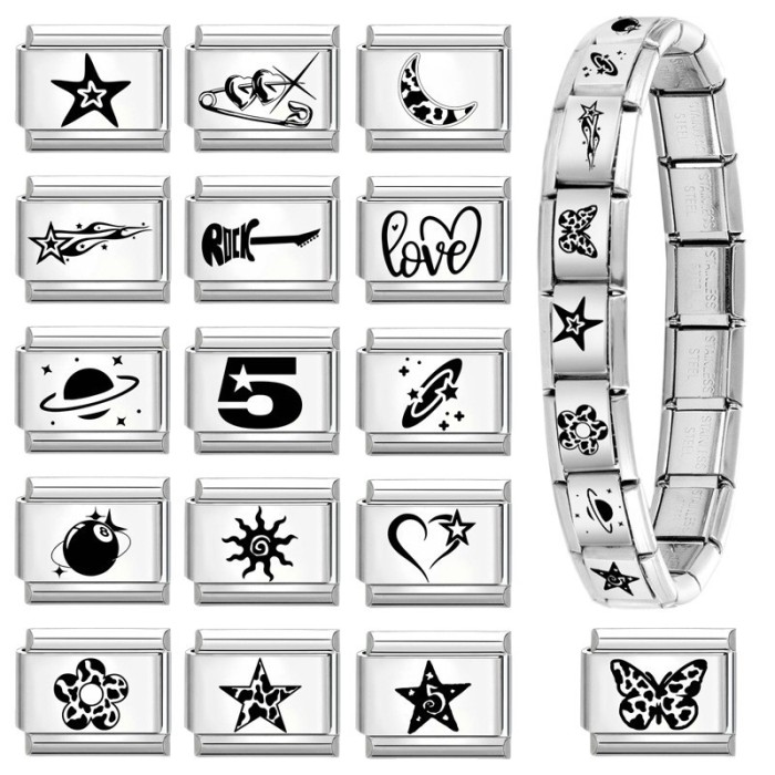 Cross-Border Module Multi-Functional DIY Charms Creative Splicable Vintage Fashion Simple Bracelet Jewelry Accessories