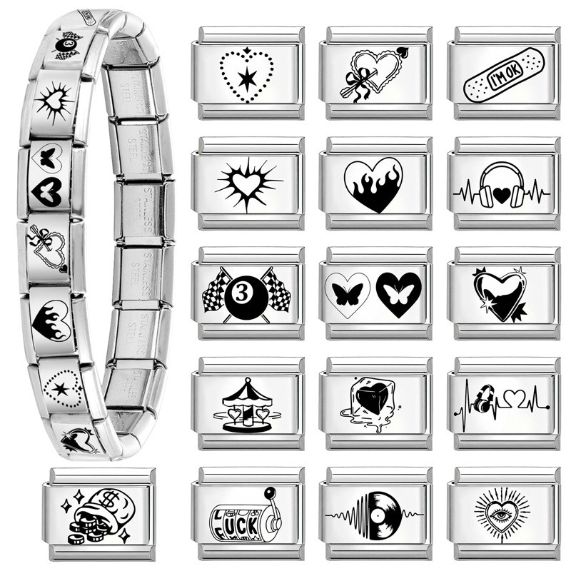 Cross-Border Charms Simple Style Multi-Functional Module DIY Italian Creative Interlocking Jewelry Accessories Bracelet