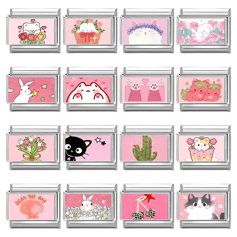 Cross-Border EU Watch Strap Accessories Pink Series Multifunctional Italian Creative DIY Modulable Bracelet