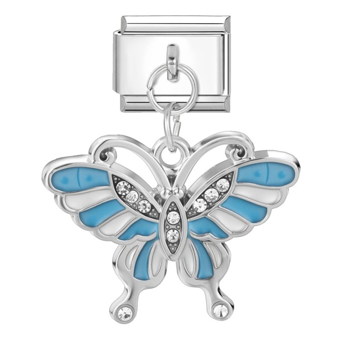 Cross-Border Fashion Personality Butterfly Pendant Italian Module Necklace Bracelet Anklet DIY Exquisite Creative Jewelry