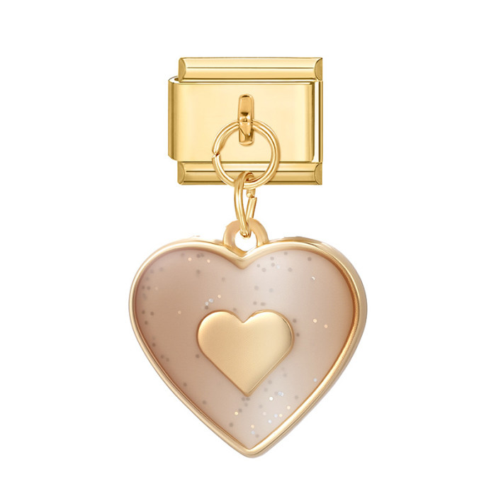 Cross-Border Gold Module Exquisite DIY Multifunctional Fashion Sweet Creative Necklace Pendant Bracelet Jewelry Accessories