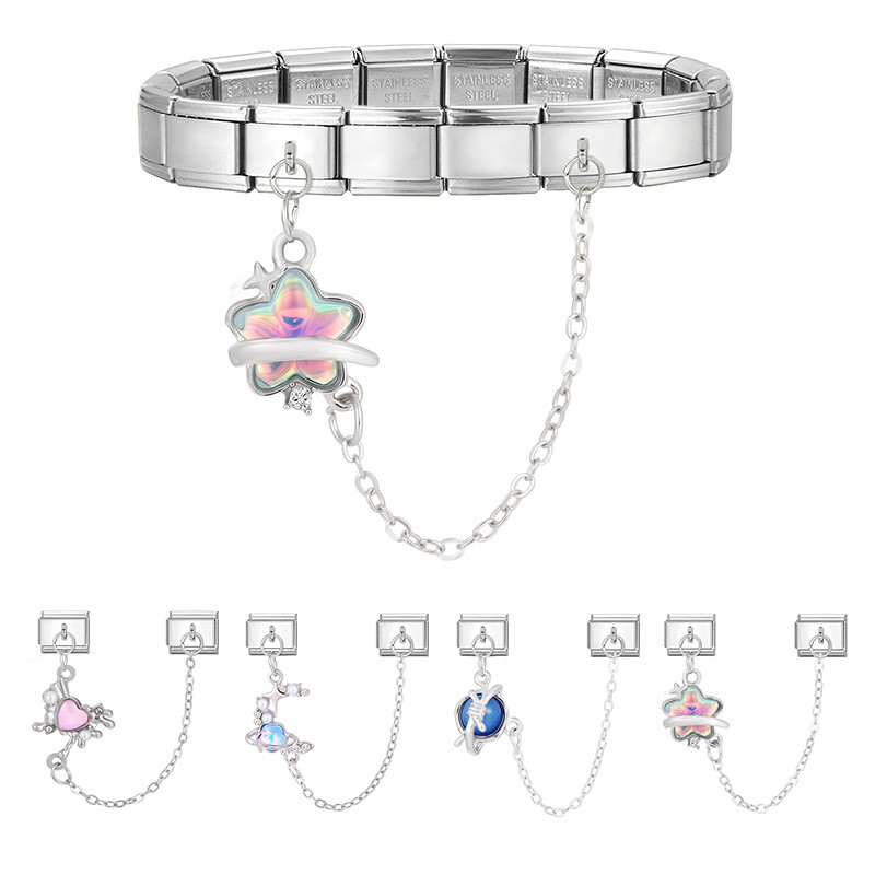 Double Bead Chain Clauses Can Be Spliced DIY Vintage Italian Creative Module Accessories Necklace Bracelet Exquisite Jewelry