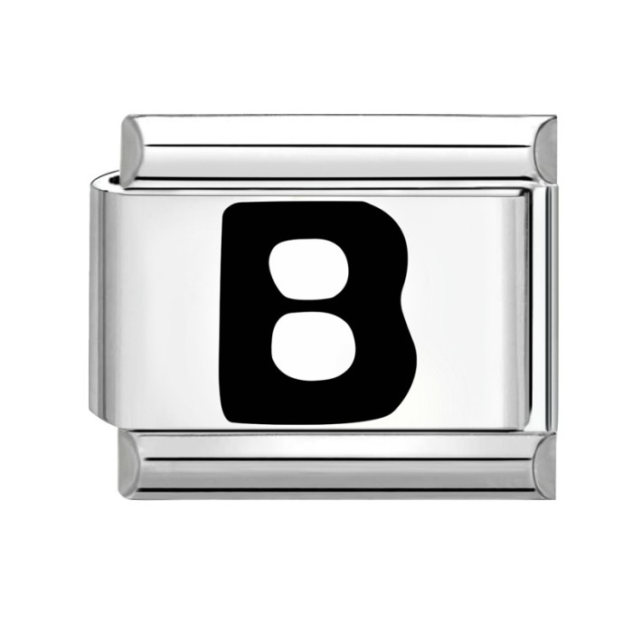 Steel Color Charms Module Fashion DIY Interlocking Bracelet Letter Style Creative Jewelry Multifunctional Exquisite Accessories