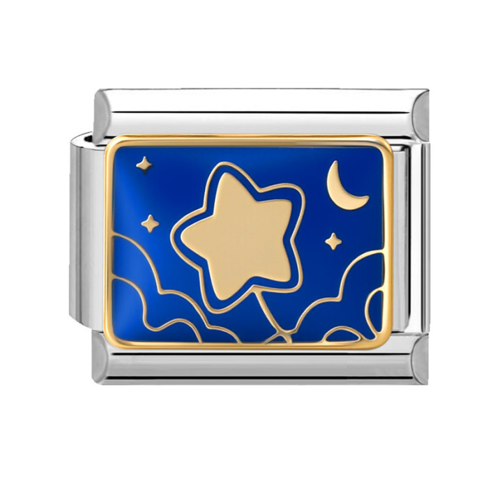 European and American Cross-Border Magic Star and Moon Series Retro Splicable Multifunctional Exquisite Module Jewelry DIY Bracelet Accessories