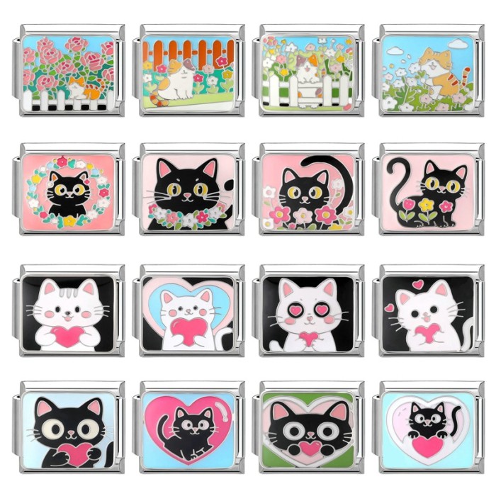 Italian Charms Fashion Creative Module Connectable Multifunctional DIY Fresh Sweet Bracelet Jewelry Accessories