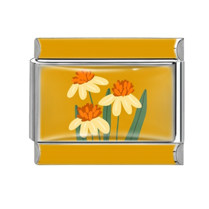 Cross-Border EU Colorful Creative DIY Floral Element Multifunctional Italian Interlocking Module Bracelet