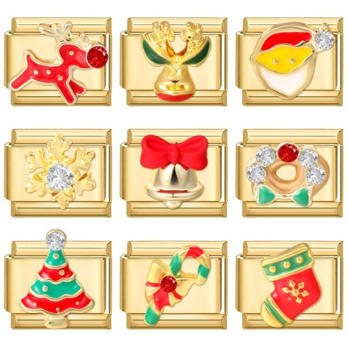 Cross-Border Christmas Celebration Exquisite Versatile DIY Creative Multifunctional Italian Interlocking Module Bracelet