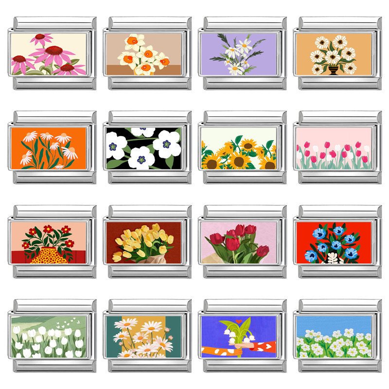 Floral Element Cute Cartoon Style Splicable Sweet Multifunctional DIY Module Creative Bracelet Jewelry Accessories