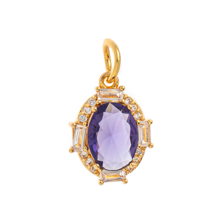 Independent Station INS Hot-Selling Twelve Birthstone Necklaces 12 Birthstone Zircon Necklaces Monthly Stone for Women