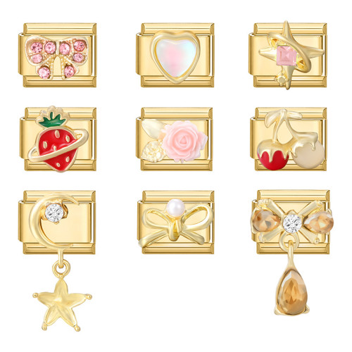 Charm Module Charms Creative DIY Square Module Jewelry Personalized Retro Handmade Craft Bracelet Accessories