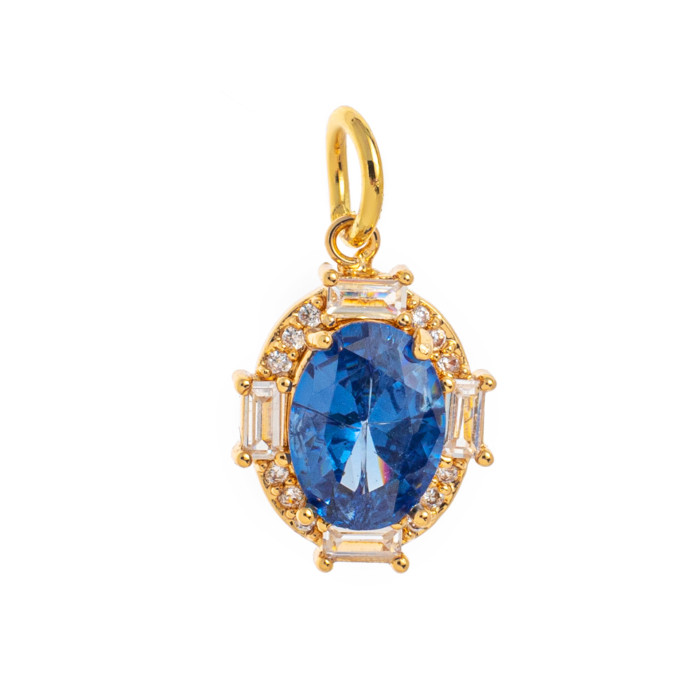 Independent Station INS Hot-Selling Twelve Birthstone Necklaces 12 Birthstone Zircon Necklaces Monthly Stone for Women