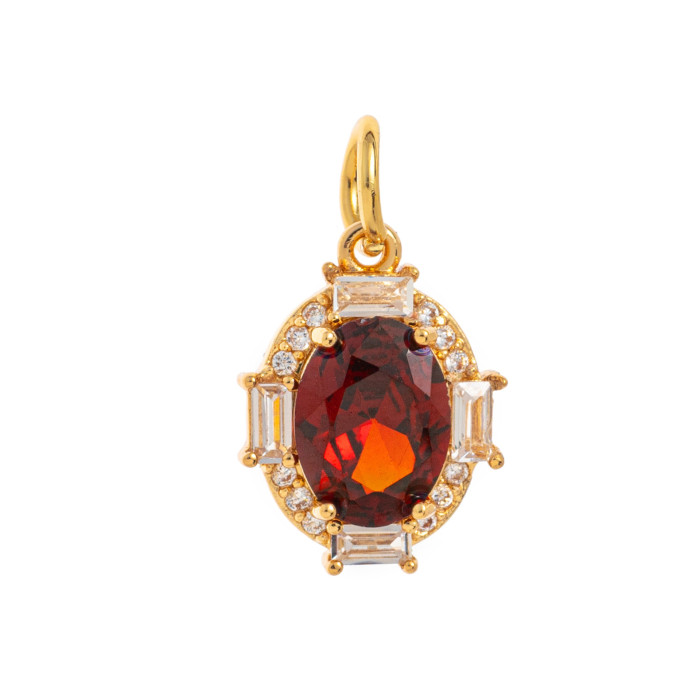 Independent Station INS Hot-Selling Twelve Birthstone Necklaces 12 Birthstone Zircon Necklaces Monthly Stone for Women