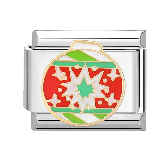 Cross-Border Italian Module Creative Personality Free DIY Cartoon Fashion Christmas Bracelet Accessories DIY Jewelry