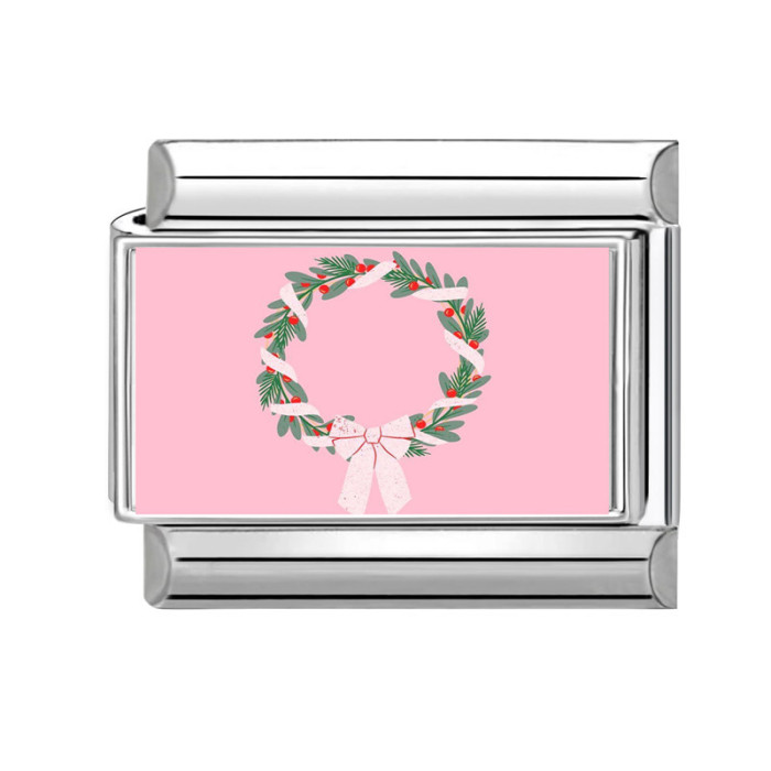 Christmas Series Exquisite Versatile Cartoon Pink DIY Creative Multifunctional Italian Interlocking Module Bracelet