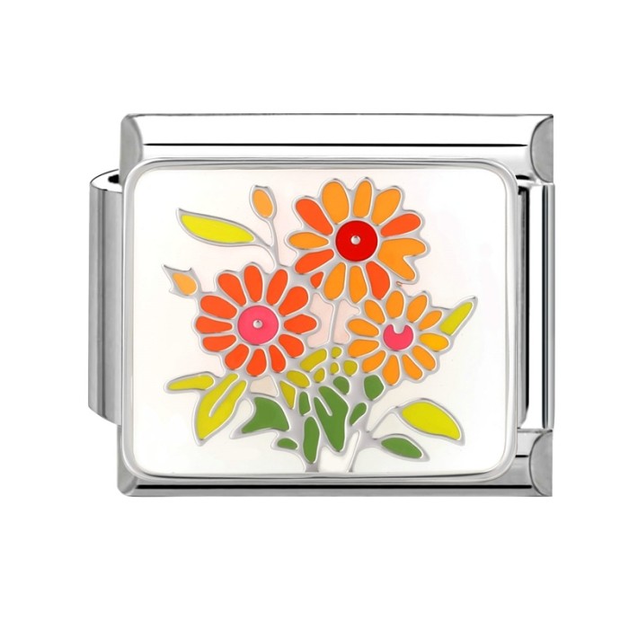 Cross-Border Magic DIY Creative Italian Steel Bottom Flower Module EU Jewelry Handmade Craft Bracelet Accessories