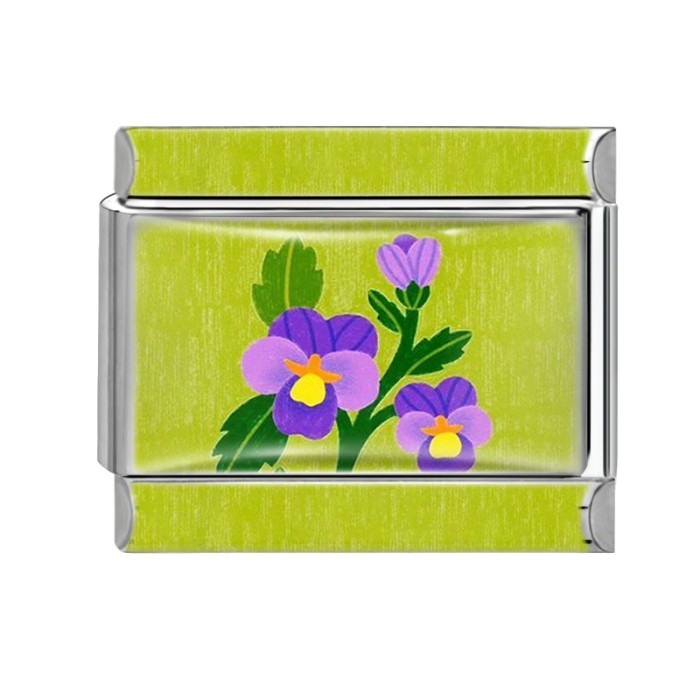 Cross-Border EU Colorful Creative DIY Floral Element Multifunctional Italian Interlocking Module Bracelet