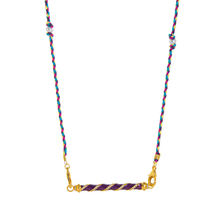 European and American Valentine's Day Color Tarot Necklace Special-Interest Design XINGX Eye Pendant Gold Plated Color Retention
