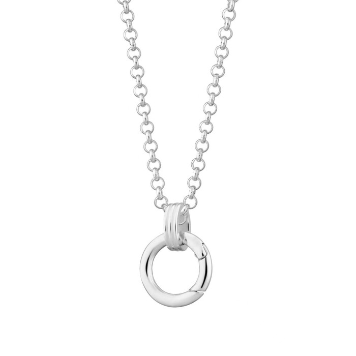 In Stock Stainless Steel DIY Basic Adjustable Chain Collection Heart Round Necklace Furnace Vacuum Plating 18K Gold Color Retention