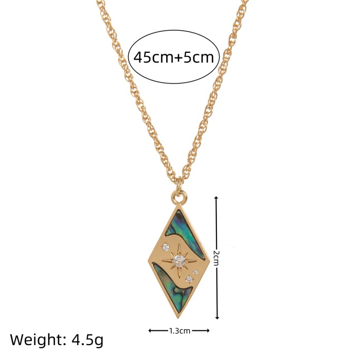 Fashion Eight-Pointed Star Moon Sweater Chain for Women, High-End Long Vintage Design Versatile Necklace