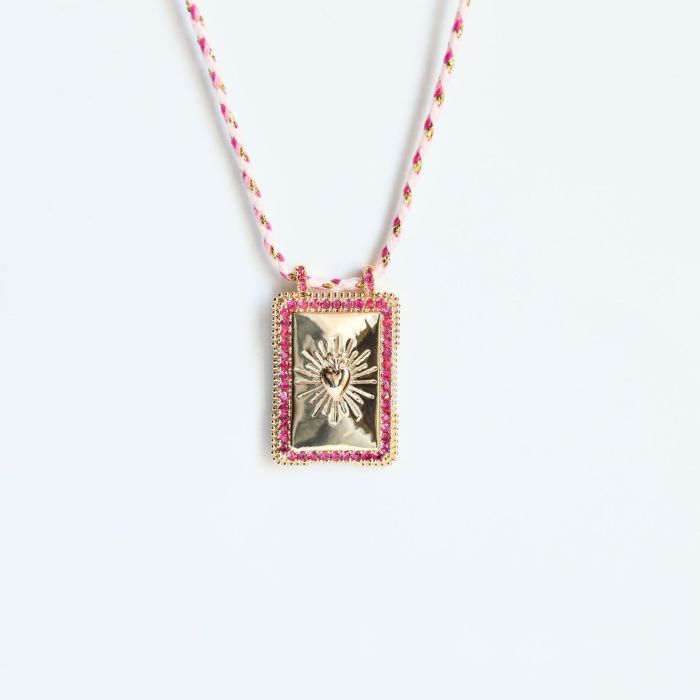 Cross-Border Hot-Selling Jewelry New Square Bohemian Artistic Retro Style Tarot Card Necklace Women's Rope Long Necklace