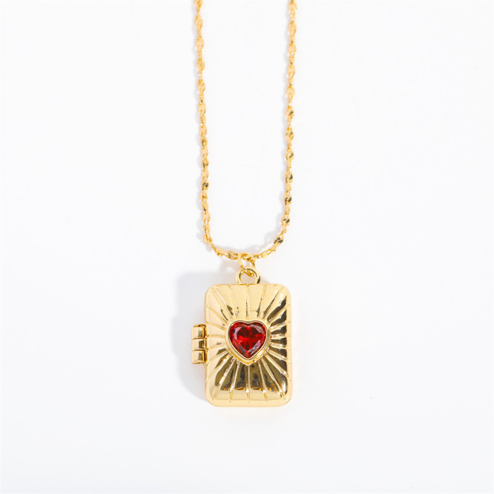 Open and Close Star Moon Inlaid Diamond Necklace You're My Soulmate Artistic Retro Collarbone Chain