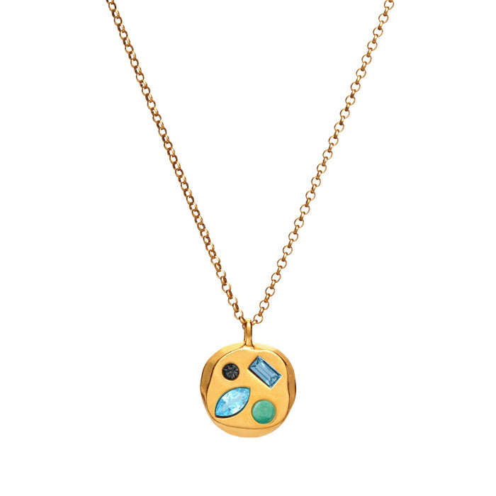Colorful Zircon December Birthstone Beautiful Meaning Birthday Gift Mom Gift Necklace Collarbone Chain